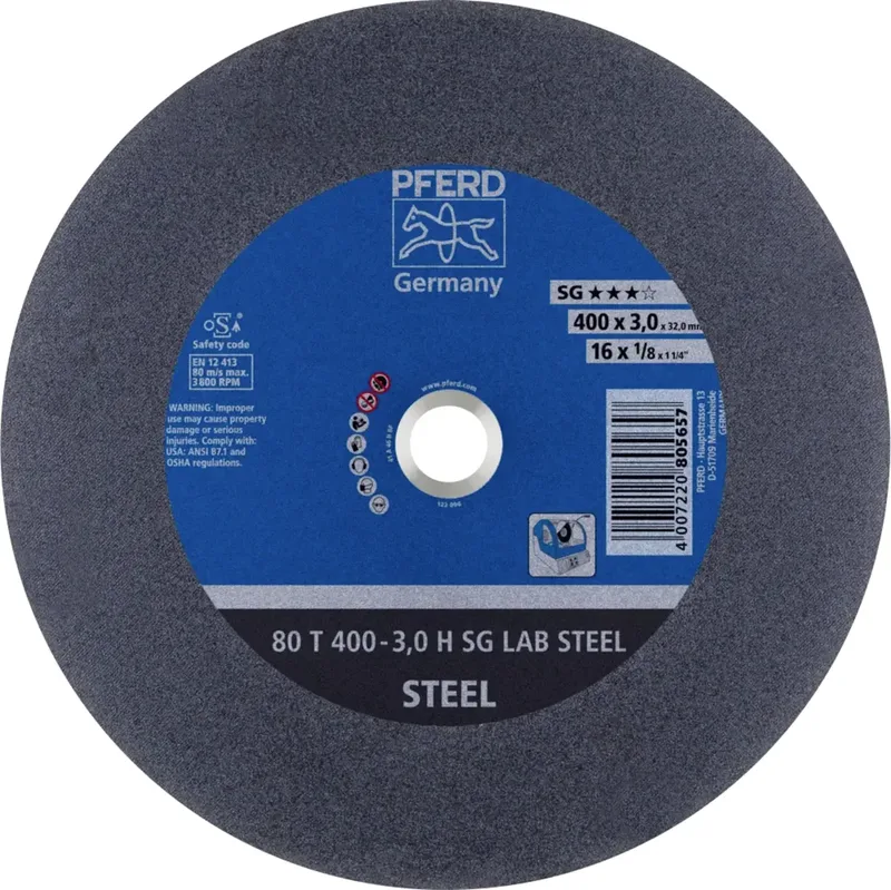 TOOLS 80 T 400-3,0 H SG LAB STEEL/32,0 66300150 Trennscheibe gerade 400 mm 10 St. Vergütungsstahl, Gusseisen, Stahl, Stahl, Stahlguss, Stahlguss de PFERD – image du produit