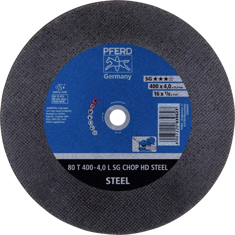 TOOLS 80 T 400-4,0 L SG CHOP HD STEEL/32,0 66324081 Trennscheibe gerade 400 mm 10 St. Vergütungsstahl, Stahl von PFERD – Produktbild 1 von 2