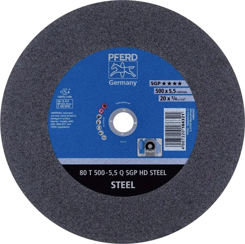 TOOLS 80 T 500-5,5 Q SGP HD STEEL/40,0 66325040 Trennscheibe gerade 500 mm 5 St. Vergütungsstahl, Stahl von PFERD – Produktbild 1 von 2