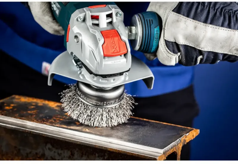 Topfbürste ungezopft TBU Ø75 Bohrung 22,2 mm/X-LOCK Stahl-Draht-Ø0,30 Winkelschleifer de PFERD – image du produit 2 sur 3