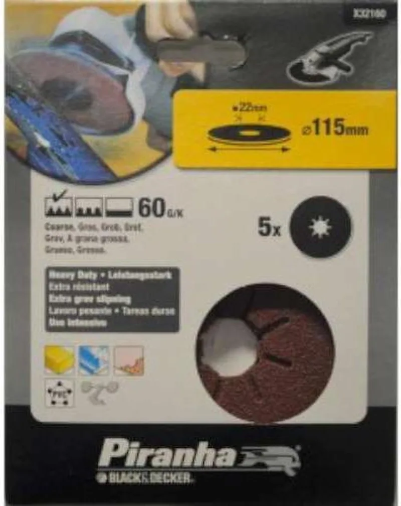 BLACK+DECKER Piranha schuurschijf k60 115mm by Piranha – product image