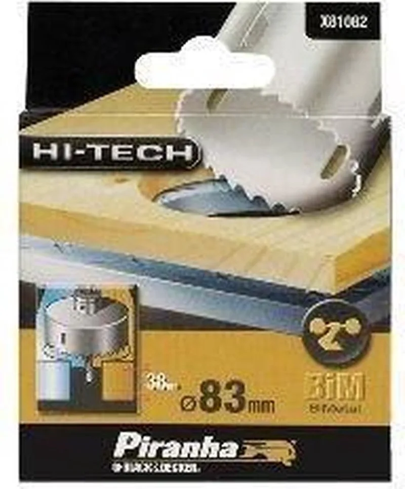 Gatenzaag High-Tech 83mm, bi-metaal, 52 diep X81082 de Piranha – image du produit