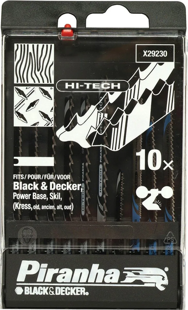 HI-TECH decoupeerzaagblad met cassette - 10 stuks - X29230 de Piranha – image du produit