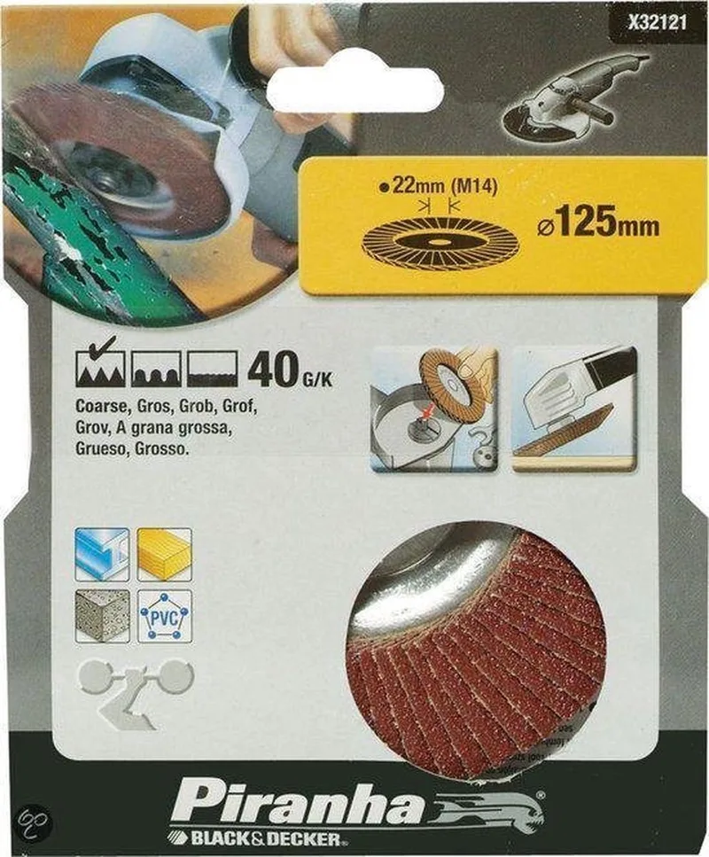 Lamellen schuurschijf, 40K 125mm X32121 by Piranha – product image