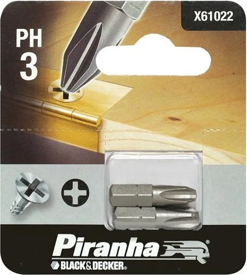 schroefbit ph3 X61022 (2 stuks) 25mm van Piranha – productafbeelding