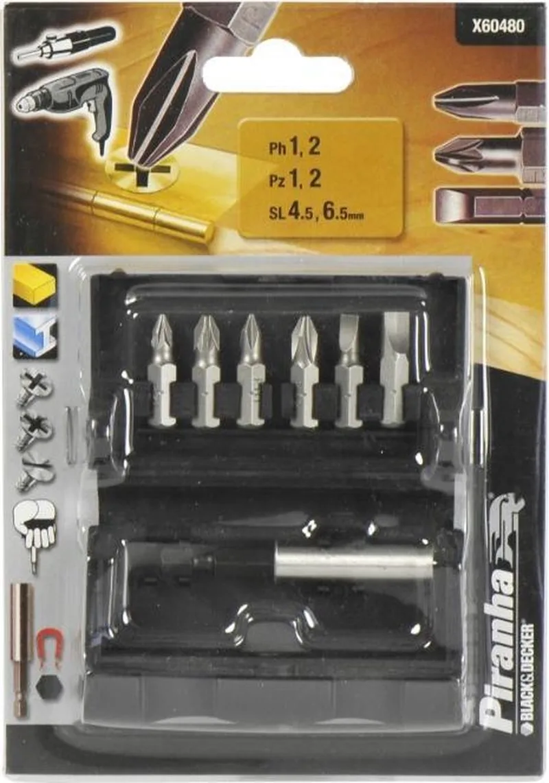 Schroefbitset - Bitset - Schroevenbits - X60480 (7-delig) de Piranha – image du produit