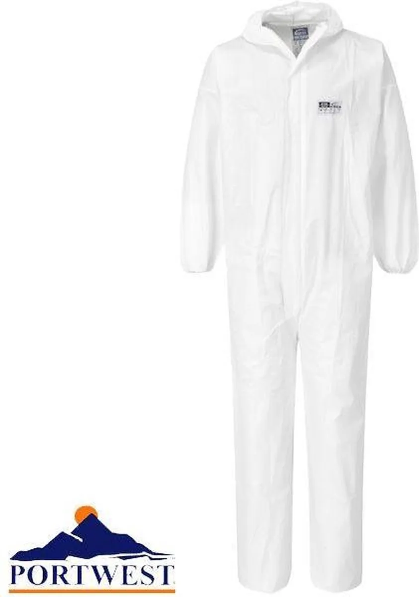 Coverall - Overall ST50 van Portwest, Wit, XXL – productafbeelding