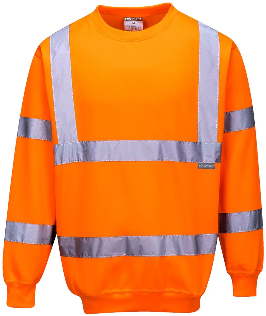 Hi-Vis Sweatshirt B303 - Oranje fra Portwest, Orange, 4XL – produktbillede
