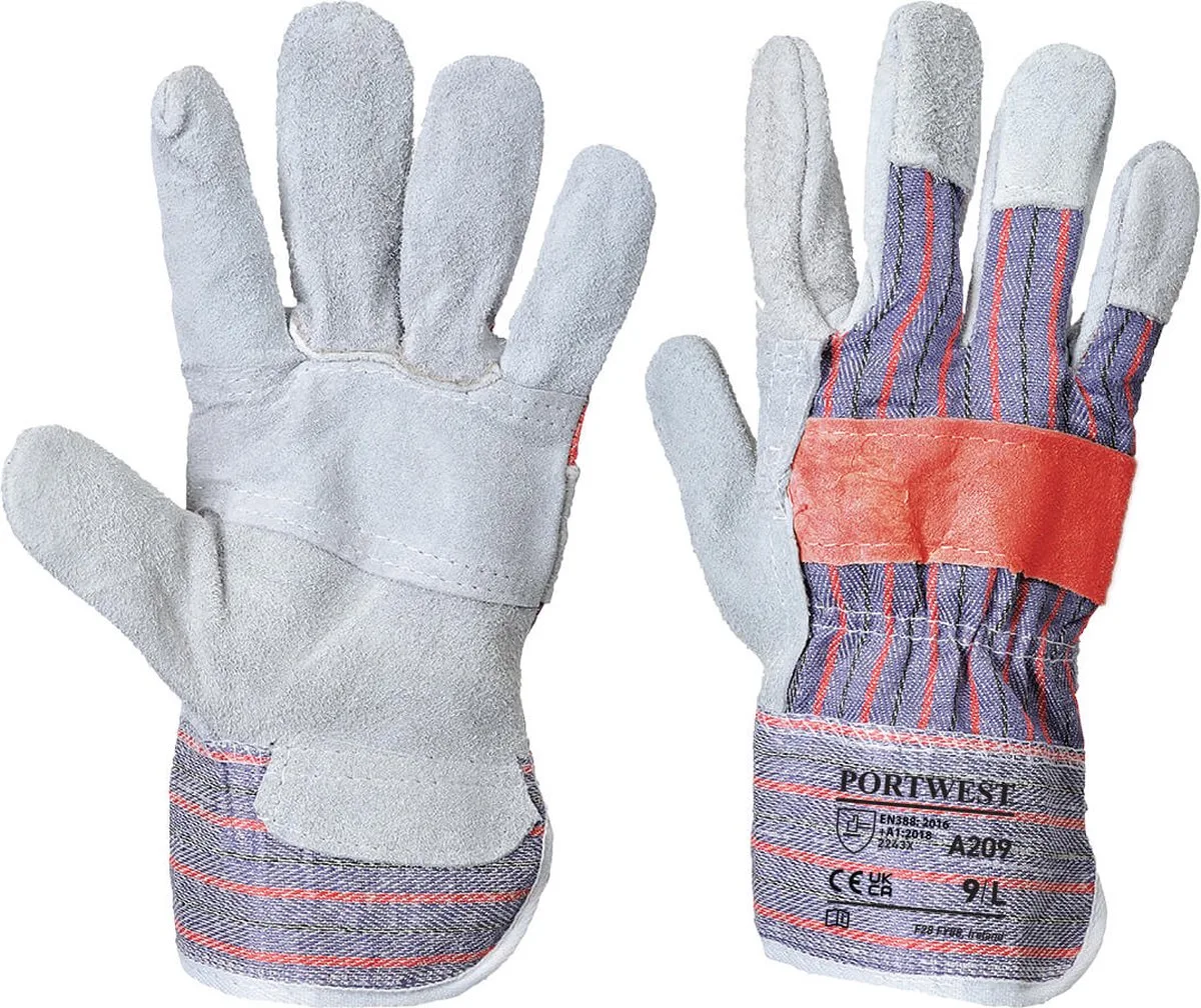 Klassieke Canadian Rigger handschoen - Grijs de Portwest, Gris, XL – image du produit