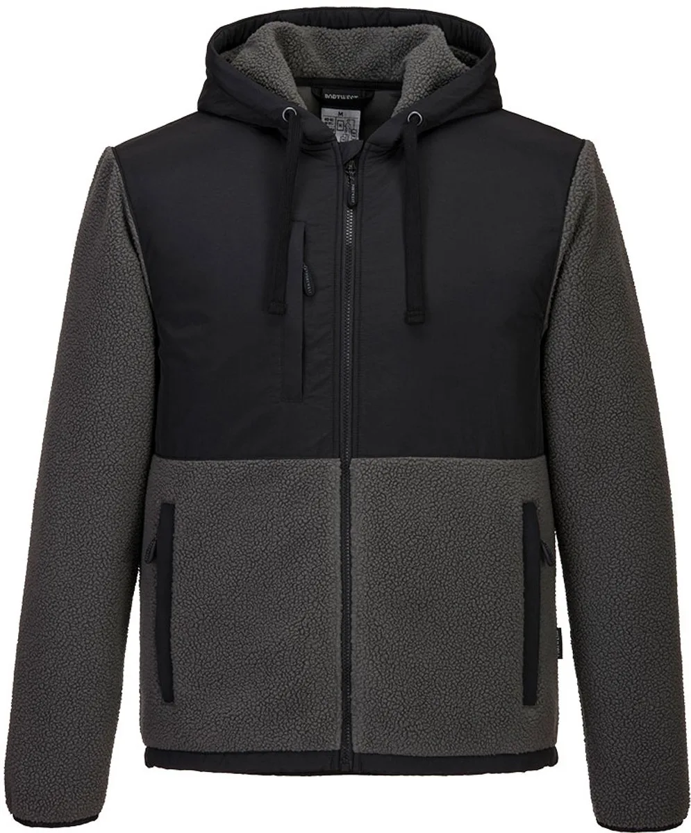 KX3 Borg Fleece KX371 van Portwest, Zwart, XXL – productafbeelding