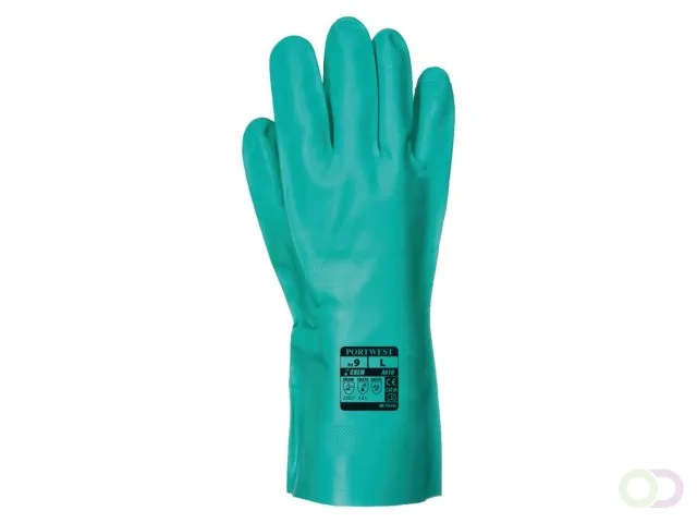 Nitrosafe Chemische Handschoen, Green von Portwest, S – Produktbild