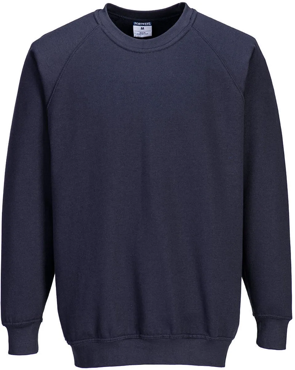 Roma Sweatshirt B300 - Marine de Portwest, Marine, 3XL – image du produit