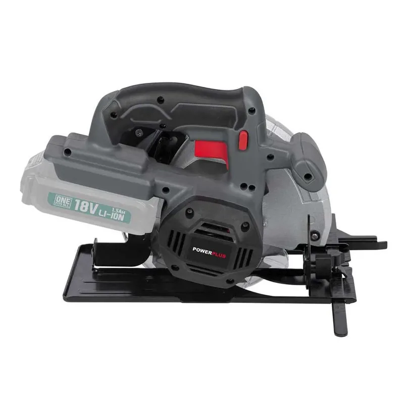 accu cirkelzaag POWEB2520 - 18V gereedschap, Ø165mm - zonder accu en lader - met 1 acc. van Powerplus – productafbeelding 5 van 6