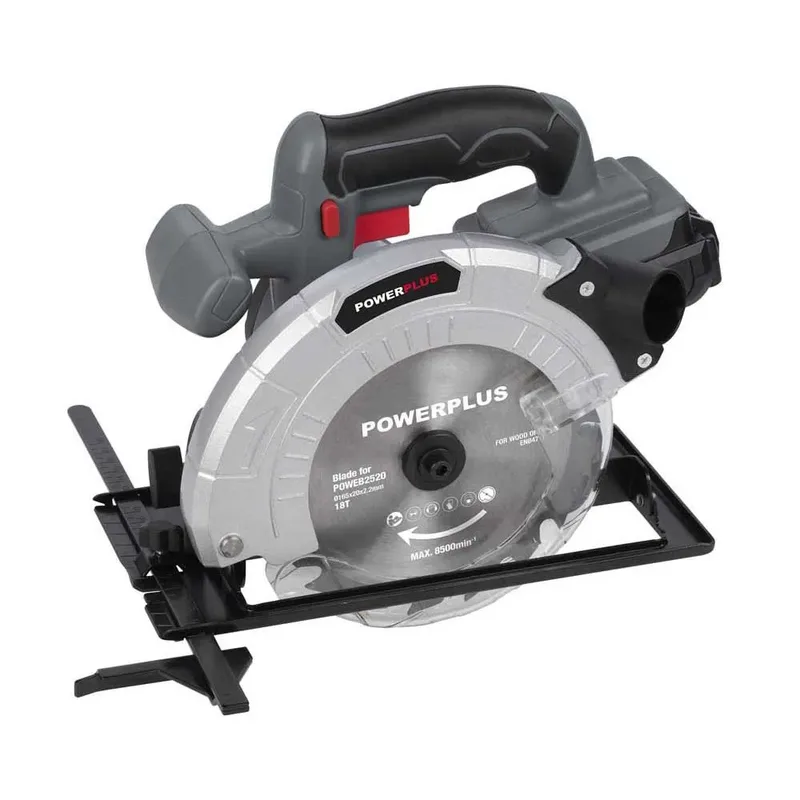 accu cirkelzaag POWEB2520 - 18V gereedschap, Ø165mm - zonder accu en lader - met 1 acc. van Powerplus – productafbeelding 3 van 6