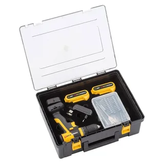 Accu klopboormachine POWXB10070 - 3 in 1: boren hamerboren en schroeven, 20 V boormachine, 30 Nm, Links en rechts schroeven, Incl. 2 accu's 1.5 Ah en 1 lader, 362 accessoires fra Powerplus – produktbillede 2 af 3