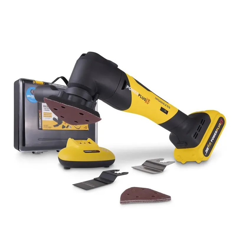 Accu Oscillerende Multitool Inclusief Oplader 2.0ah 20v van Powerplus – productafbeelding