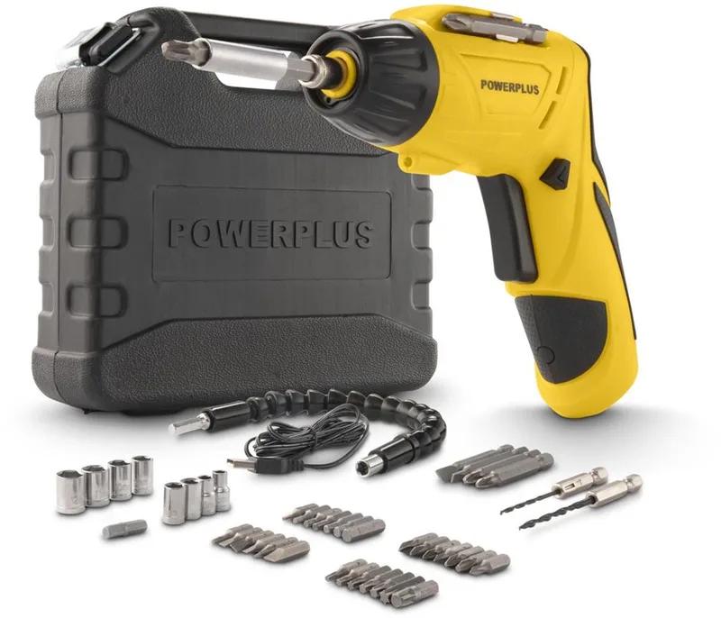 Accu Schroevendraaier POWX00406 - Compact gereedschap voor kleine schroeven, 3,6 V spanning van Powerplus – productafbeelding 1 van 4