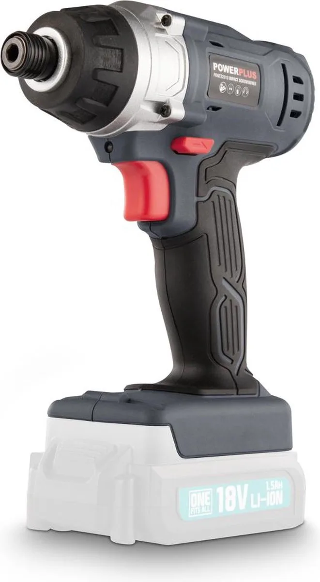 Accu Slagmoersleutel POWEB2010 - Moersleutel van 1/4" en 18 V, 3000 tpm en 80 Nm - zonder Batterij of Lader fra Powerplus – produktbillede 1 af 3
