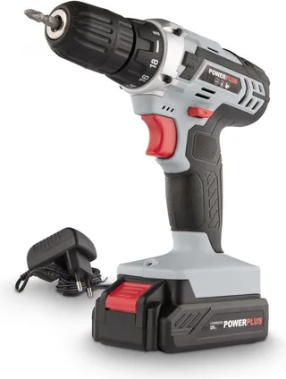 Accuboormachine POWC1051 - Schroefboormachine op Batterij van 12 V voor Hout en Metaal - incl. Batterij, Lader en Koffer fra Powerplus – produktbillede 1 af 6