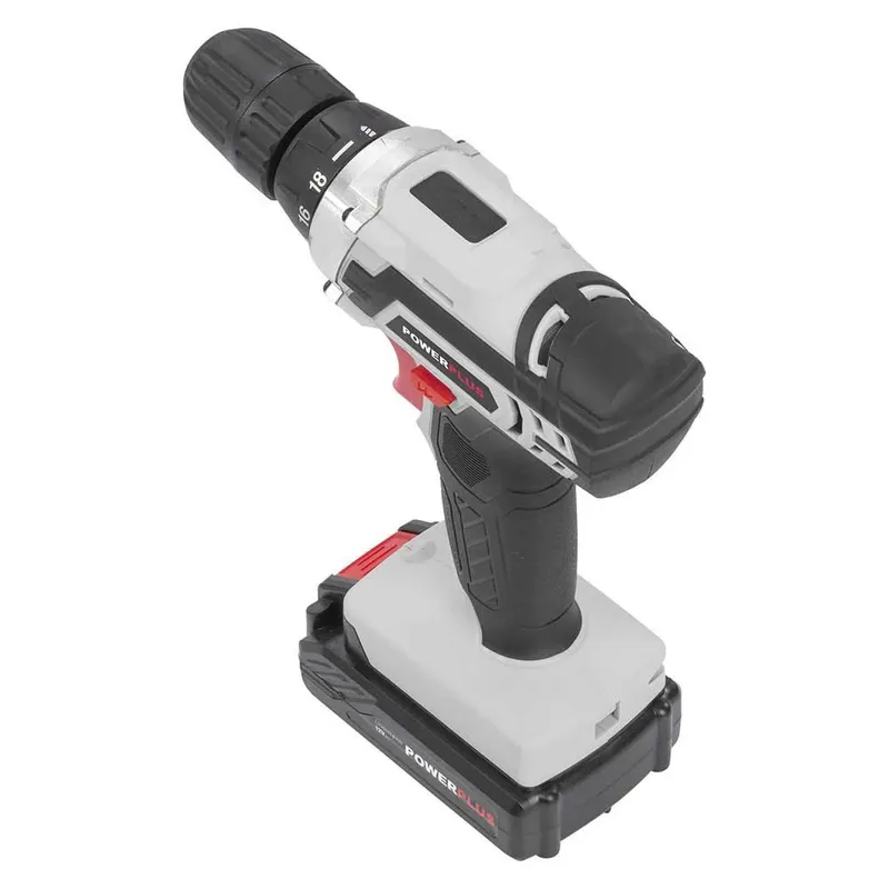 Accuboormachine POWC1051 - Schroefboormachine op Batterij van 12 V voor Hout en Metaal - incl. Batterij, Lader en Koffer fra Powerplus – produktbillede 4 af 6