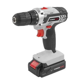 Accuboormachine POWC1061 - Schroefboormachine op Batterij van 16 V voor Hout en Metaal - incl. Batterij en Lader by Powerplus – product image 2 of 6