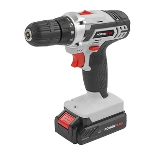 Accuboormachine POWC1071 - Schroefboormachine op Batterij van 20 V voor Hout en Metaal - incl. Batterij, Lader en Koffer van Powerplus – productafbeelding 3 van 6