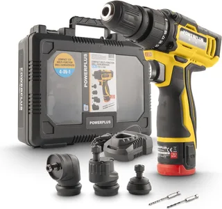 Compacte 4-in-1 multifunctionele schroevendraaier 12V POWXBOX001 – incl. batterij 12V en 2.0Ah lader van Powerplus – productafbeelding 1 van 6