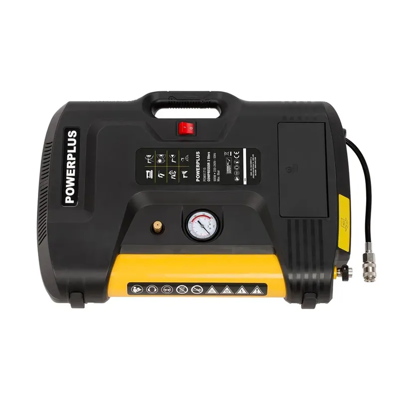 Compressor POWX1715 - Compressor met wandmontage - 900W en inhoud 2L van Powerplus, Zwart – productafbeelding 2 van 2