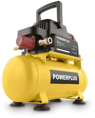 Compressor POWX17215 - Compressor zonder olie 750W 6L by Powerplus, Yellow – product image 1 of 3