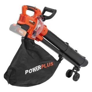 Dual Power Accu-bladblazer POWDPG75270 - Bladblazer op batterij van 40 V, 3-in-1: versnipperen, blazen en zuigen, maximale luchtsnelheid van 210 km/h, met 45 L opvangzak, zonder accu en lader by Powerplus – product image 5 of 6