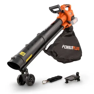Dual Power Accu-bladblazer POWDPG75270 - Bladblazer op batterij van 40 V, 3-in-1: versnipperen, blazen en zuigen, maximale luchtsnelheid van 210 km/h, met 45 L opvangzak, zonder accu en lader by Powerplus – product image 2 of 6