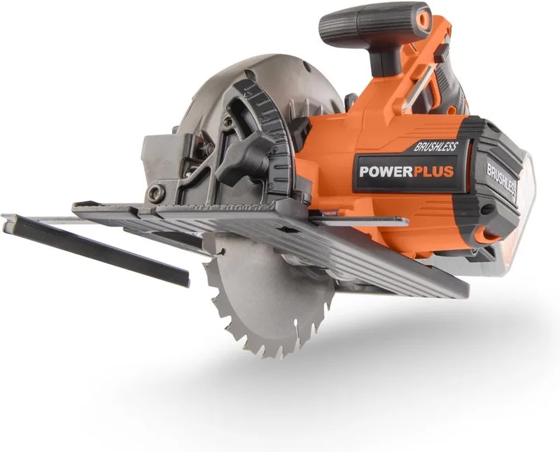 Dual Power accu cirkelzaag POWDP25200 - 20V gereedschap, Ø165mm - zonder accu en lader - met 1 acc. van Powerplus – productafbeelding