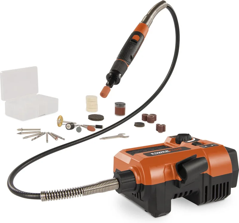 Dual Power Accu Roterende Multitool POWDP75300 - Gereedschap 20 V tot 33 000 rpm - incl. 40 Acc. - zonder Batterij of Lader by Powerplus – product image