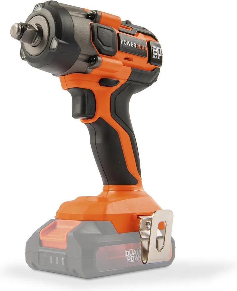 Dual Power Accu Slagmoersleutel POWDP20150 - Moersleutel van 1/2" en 20 V, 4350 tpm en 220 Nm - zonder Batterij of Lader van Powerplus – productafbeelding 1 van 6