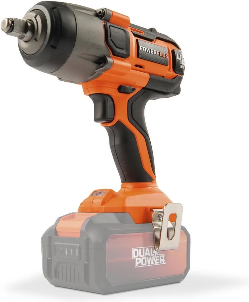 Dual Power Accu Slagmoersleutel POWDP20400 - Moersleutel van 1/2" en 40 V, 3300 tpm en 350 Nm - zonder Batterij of Lader by Powerplus – product image