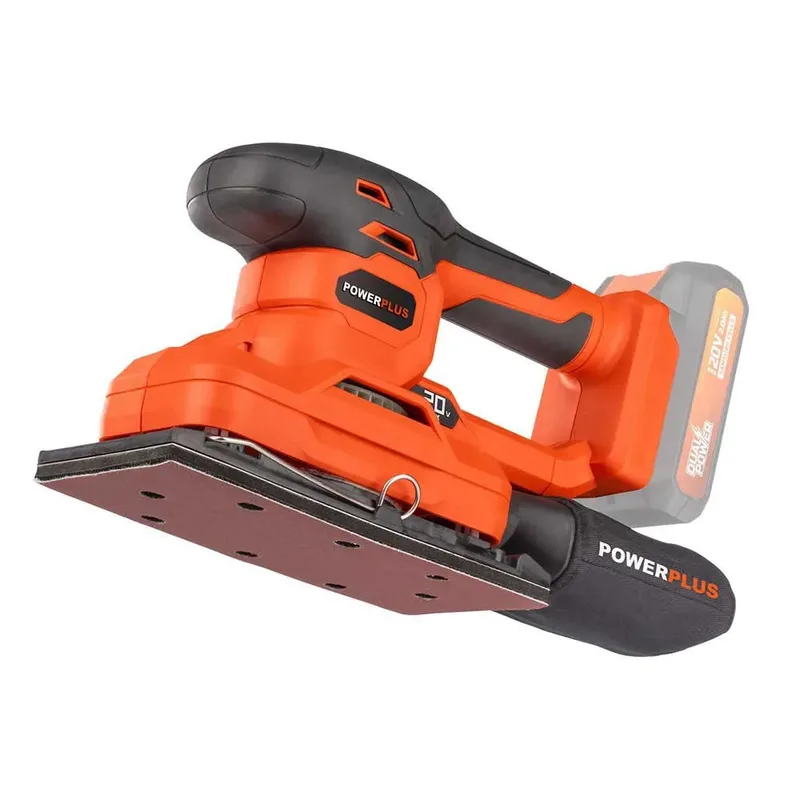 Dual Power cordless vlakschuurmachine POWDP50300 - 20V - schuurpapier 187x90mm - 24000min-1, zonder battery & charger, met 1 acc. de Powerplus – image du produit 5 sur 6