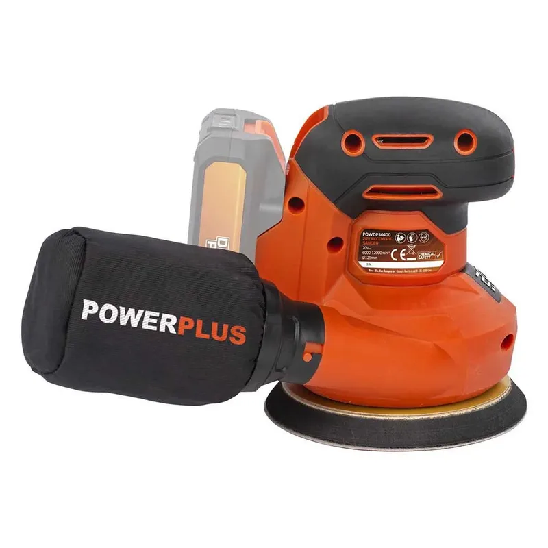 Dual Power excentrische accu-schuurmachine POWDP50400 - 20V, schuurpapier ᴓ125mm - 24000min-1 - zonder accu en lader, met 1 acc. by Powerplus – product image 6 of 6