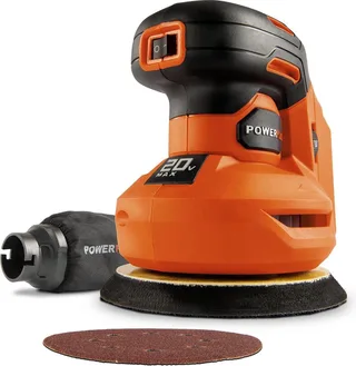 Dual Power excentrische accu-schuurmachine POWDP50400 - 20V, schuurpapier ᴓ125mm - 24000min-1 - zonder accu en lader, met 1 acc. by Powerplus – product image 1 of 6