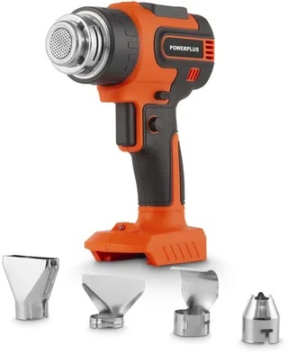 Dual Power Heteluchtpistool POWDP7055 - Warmtepistool van 20 V - Verfverwijderaar tot 550 °C - met 4 mondstukken by Powerplus – product image 1 of 6