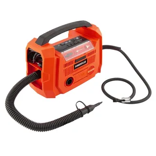 Dual Power - POWDP7031 - 20 V - Geborsteld - Compressor oppompen - ontluchten - 20V + 220V - excl. batterij en lader - 3 acc. van Powerplus, Oranje – productafbeelding 2 van 2