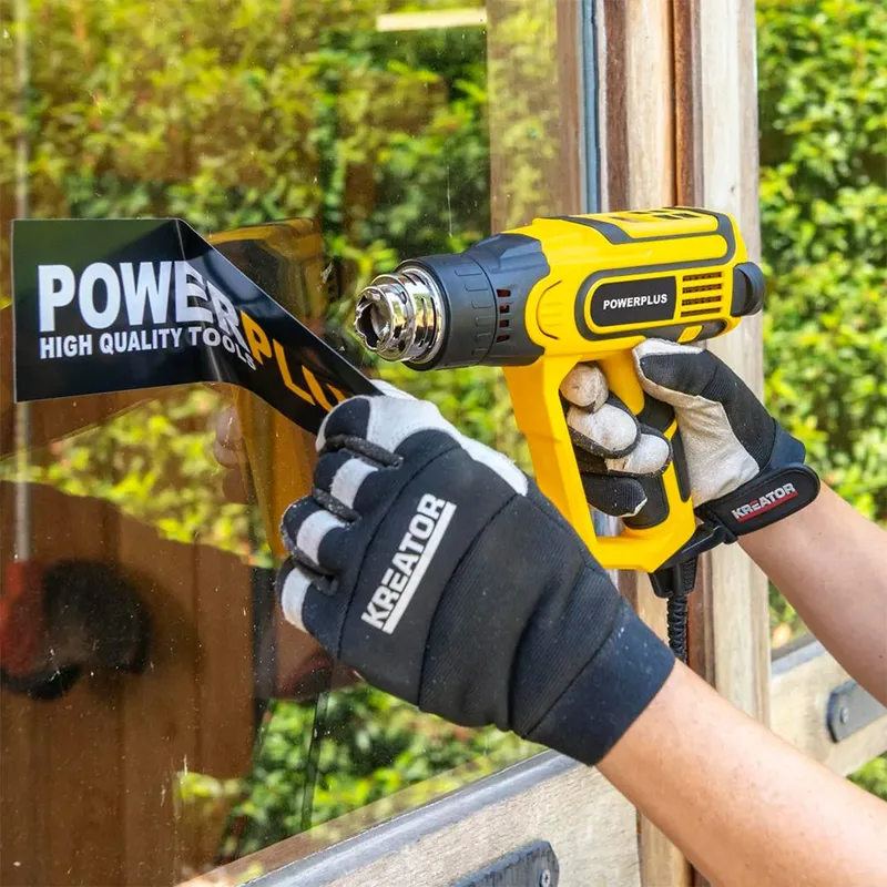 Elektrisch Warmtepistool POWX1026 - Heteluchtpistool 2300 W - Verfverwijderaar tot 660 °C - met 4 Spuitkoppen 1 Schraper van Powerplus – productafbeelding 6 van 6