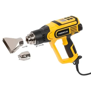 Elektrisch Warmtepistool POWX1026 - Heteluchtpistool 2300 W - Verfverwijderaar tot 660 °C - met 4 Spuitkoppen 1 Schraper van Powerplus – productafbeelding 2 van 6