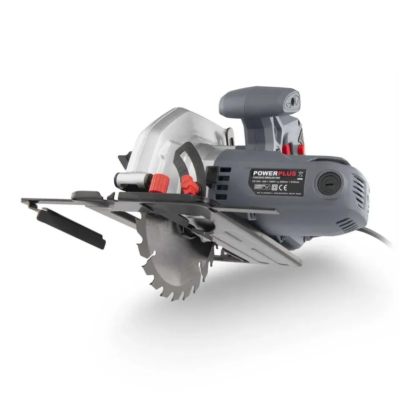 elektrische cirkelzaag POWE30050 - 1200W compact gereedschap, Ø185mm - zijgeleider - met 1 acc. van Powerplus – productafbeelding 2 van 6