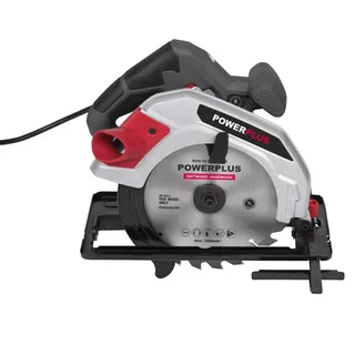 elektrische cirkelzaag POWESET4 - 1200W compact gereedschap, Ø185mm - zijgeleider - met 4 acc. van Powerplus – productafbeelding 4 van 6