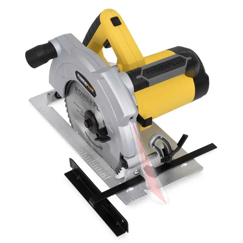 elektrische cirkelzaag POWX0550 - 1800W gereedschap, Ø210mm - laser, zijgeleider - met 1 acc. van Powerplus – productafbeelding 4 van 5