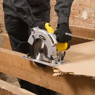 elektrische cirkelzaag POWX0550 - 1800W gereedschap, Ø210mm - laser, zijgeleider - met 1 acc. van Powerplus – productafbeelding 5 van 5