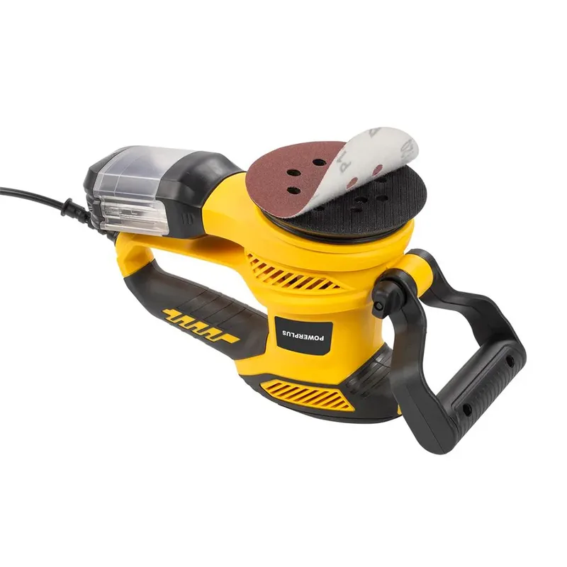 elektrische excentrische schuurmachine POWX04710 - 450W, schuurpapier ᴓ125mm - 26000min-1, met 6 acc. en opbergkoffer von Powerplus – Produktbild 2 von 2