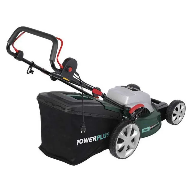 elektrische grasmaaier POWPG10240 - 1800 W, 460 mm Ø grasmachine, tuintoestel, met grasopvangsysteem, mulchen en achteruitworp van Powerplus – productafbeelding 5 van 6