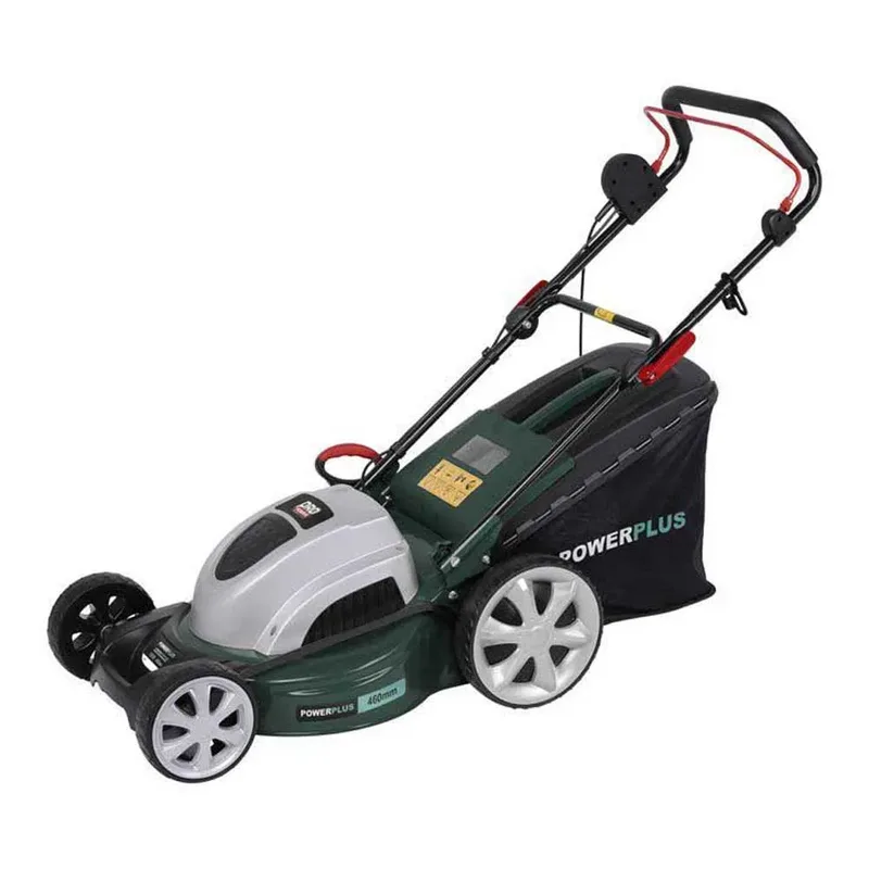elektrische grasmaaier POWPG10240 - 1800 W, 460 mm Ø grasmachine, tuintoestel, met grasopvangsysteem, mulchen en achteruitworp van Powerplus – productafbeelding 3 van 6