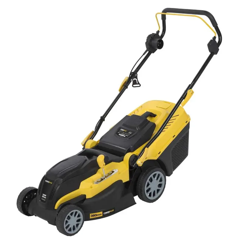 Elektrische Grasmaaier POWXG6251 - 1600 W en 380 mm Ø, grasmaaier met grasopvangbak, mulching en achteruitworp de Powerplus – image du produit 3 sur 6